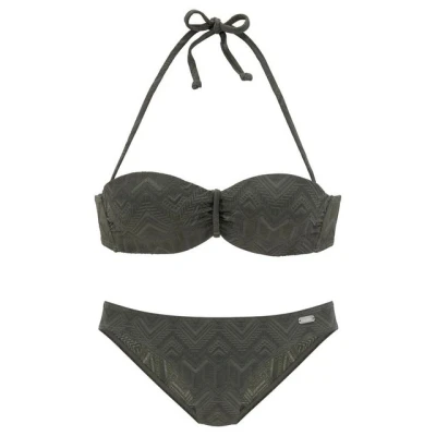 Abbildung von Buffalo Bügel Bandeau Bikini &quot;Romance&quot;, aus Strukturware