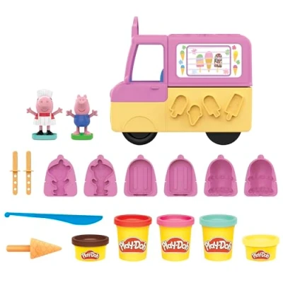 Abbildung von Hasbro Knete Play Doh Peppas Eiswagen