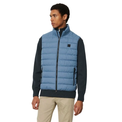 Abbildung von Marc O&#039;Polo SDND, Regular FIT, REPREEVE, Stand UP COLLAR, 2WAY Vislon Zipper Weste, Herren, Größe: Medium, Wedgewood