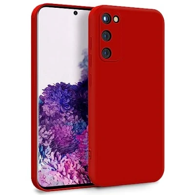Abbildung von MyGadget Hülle für Samsung Galaxy S20 FE Zweilagige Handyhülle mit Kameraschutz Cover Innenfutter &amp; Silikon außen Rot