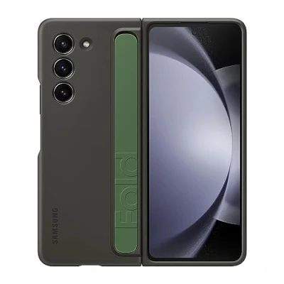 Abbildung von Samsung Standing PC Back Cover mit Armband Schwarz Galaxy Z Fold5