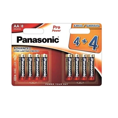 Abbildung von Panasonic Pro Power Batterie AA 4+4 Alkalin 1.5V, Nicht wiederaufladbar 136004