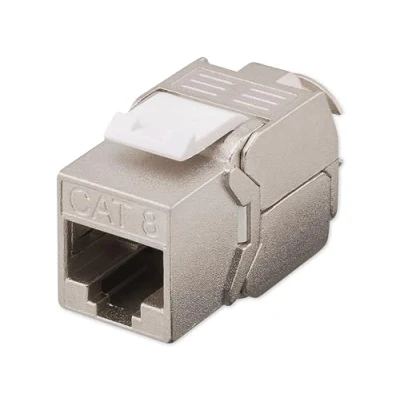 Abbildung von Goobay 61129 Keystone Modul CAT 8.1 STP / RJ45 Buchse bis 2 GHz 25 40GBase T/Netzwerkkabel Steckverbinder