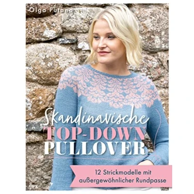 Abbildung von Skandinavische Top down Pullover: 12 Strickmodelle mit außergewöhnlicher Rundpasse