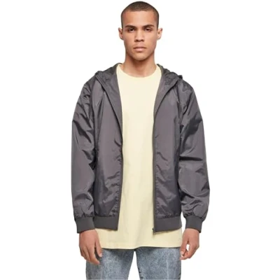 Abbildung von Build Your Brand Herren Basic Windrunner Jacke, darkshadow/darkshadow, XXL