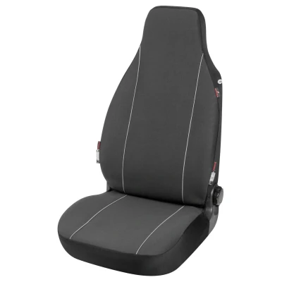 Abbildung von WALSER Modulo 13557 Sitzschonbezug schwarz Polyester vorne VOLKSWAGEN: up! Schrägheck, Golf 4 5 OPEL: Corsa D Schrägheck