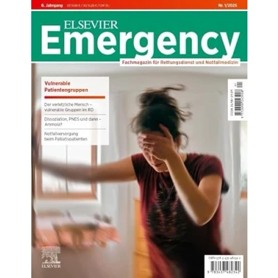 Abbildung von ELSEVIER Emergency. Vulnerable Patientengruppen. 1/2025: Fachmagazin für Rettungsdienst und Notfallmedizin: Notfallmedizin