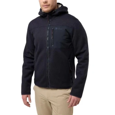 Abbildung von Jack Wolfskin Kaminfeuer Kapuzenpullover, Herren, Größe: Large, Dark navy