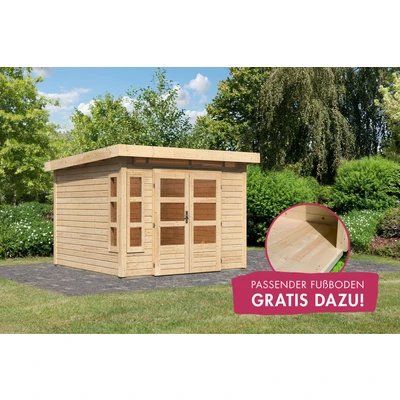 Abbildung von Karibu Gartenhaus Kolimasee 6, BxT: 305x303 cm, naturbelassen