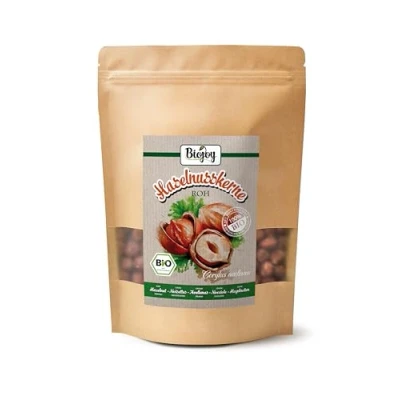 Abbildung von Biojoy BIO Haselnüsse ohne Schale (500 g), ganz und ungesalzen, Haselnusskerne Zusätze