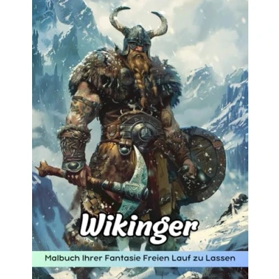Abbildung von Wikinger Malbuch: Malvorlage, Eine Mutige Reise Durch Die Nordische Mythologie Und Geschichte