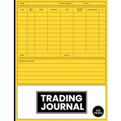 Abbildung von Trading Journal: Stocks, Forex, Options and Crypto Log Book for Organised Traders Record up to 1000 Trades.