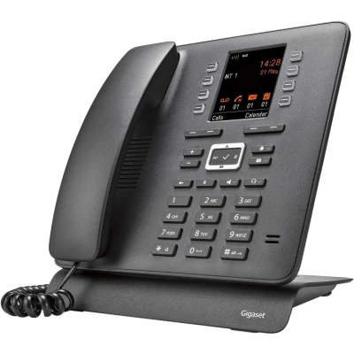 Abbildung von Gigaset T480HX Tischtelefon zum schnurlosen Anschluss schwarz
