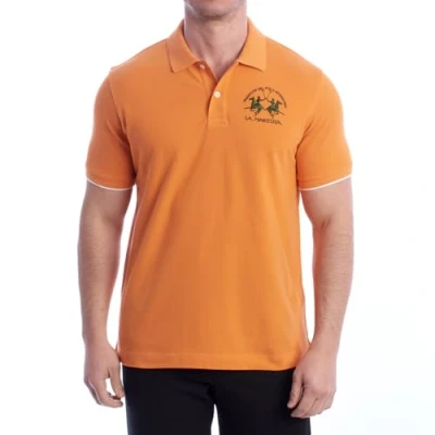 Abbildung von La Martina Short Sleeve Poloshirt, Herren, Größe: 4XL, Celosia orange
