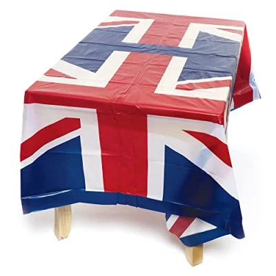 Abbildung von Baker Ross PJ144 Tischdecken, Union Jack, 2 Stück, Partyzubehör und Dekorationen, 165 x 137 cm