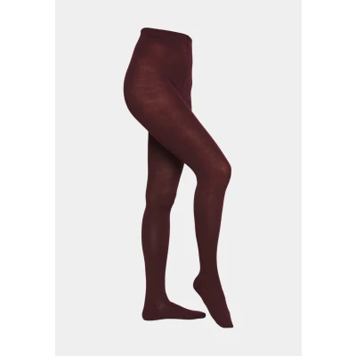 Abbildung von FALKE Damen Softmerino W TI Wolle einfarbig 1 Stück Strumpfhose, 70 den, Rot (Barolo 8596), 40 42