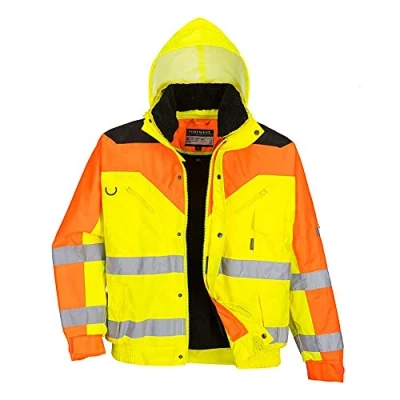 Abbildung von Portwest Kontrast Plus Warnschutz Pilotjacke, Größe: L, Farbe: Gelb, S464YERL