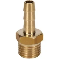 Abbildung von Original Einhell Gewindestecktülle (R 1/4&quot; Außengewinde, Durchmesser 6 mm, Kompressor Zubehör, aus robustem Messing)