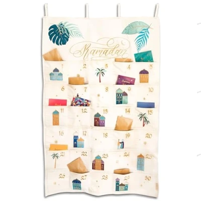 Abbildung von PAPIERDRACHEN Countdown Kalender Ramadan Wandkalender zum Selbstbefüllen Für Kinder und Erwachsene
