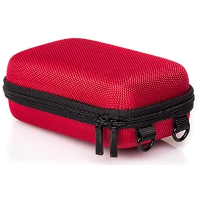 Abbildung von Baxxtar Pure RED L Kameratasche Hardcase für Kompaktkameras rot (mit Schulterriemen und Gürtelschlaufe)