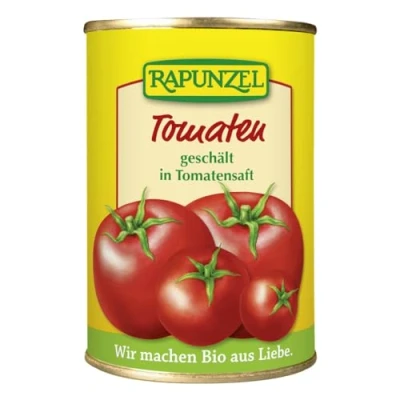 Abbildung von Rapunzel Tomaten geschält in der Dose 400 g