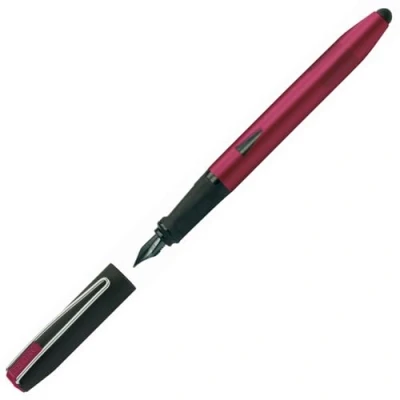 Abbildung von Online Füller Switch Plus, Patronen &amp; Touchpen in einem, für Tablets Smartphones, Multifunktions Stift inkl. Kombi Tintenpatrone, Rot, Iridiumfeder, Federstärke F, 1 Stück (1er Pack)