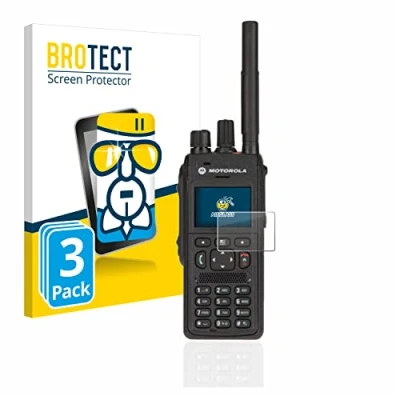 Abbildung von BROTECT Schutzglas für Motorola MTP3550 (3 Stück) Schutzfolie Panzer Folie Glas [Extrem Kratzfest 9H, Anti Fingerprint, Ultra Transparent]