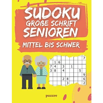 Abbildung von Sudoku Große Schrift Senioren Mittel Bis Schwer: Rätselbuch Für
