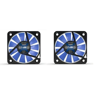 Abbildung von (((noiseblocker))) BlackSilentFan XM 1 (2er Pack) 40x40x10mm 3Pin 9/12V 2800U/min 9dbA 4.9m3/h