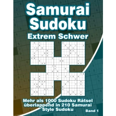 Abbildung von Samurai Sudoku Sehr Schwer im Großdruck: Heft mit 210 Extrem Schweren Varianten für Erwachsene