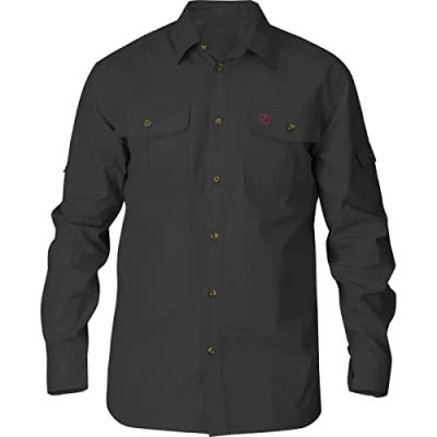 Abbildung von Fjällräven Herren Langärmeliges Trekking Hemd Singi Trekking, Dark Grey, L, F81838 030