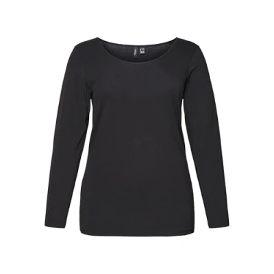 Abbildung von VERO MODA Curve Damen Vmpaxi Ls Soft U Neck Noos Neck, Schwarz, 52 54 Große Größen EU