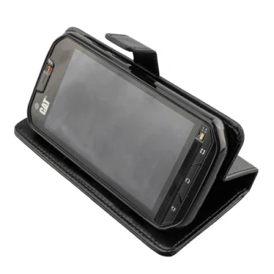 Abbildung von caseroxx Handy Hülle Tasche kompatibel mit Cat S60 Bookstyle Case Wallet in schwarz