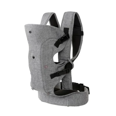 Abbildung von Ergonomische 3in1 Babytrage in grau, bis 15 Kg, Komfortable verstellbarer Gurt