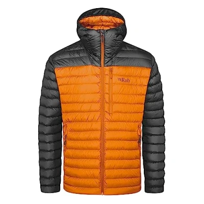 Abbildung von Rab Herren Microlight Alpine Jacke, Graphene Marmalade, L