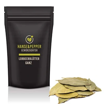 Abbildung von 250g Lorbeerblätter ganz handverlesen natürlich vom Hanse&amp;Pepper Gewürzkontor