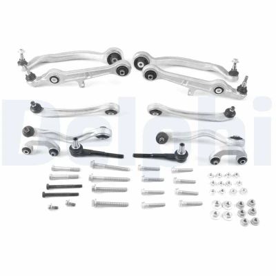 Abbildung von DELPHI TC4343KIT Querlenker Reparatursatz Vorderachse AUDI: A6 C6 Avant, A4 B7 Limousine, SEAT: Exeo ST