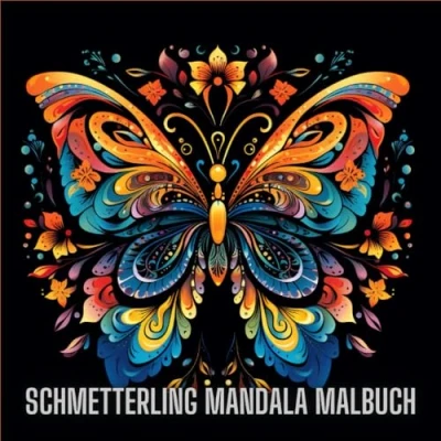 Abbildung von Schmetterling Mandala Malbuch: Beruhigende Schmetterlings Designs zum Ausmalen für Entspannung und Kreativität
