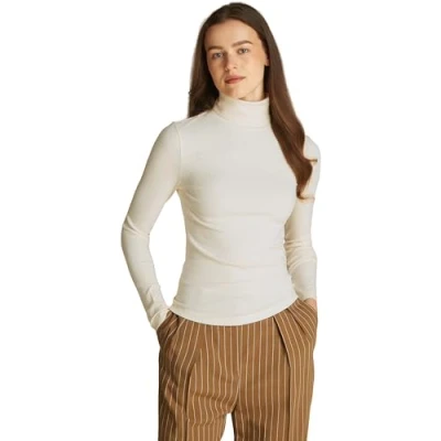 Abbildung von Tommy Hilfiger SLIM Strickpullover, Damen, Größe: Large, Calico
