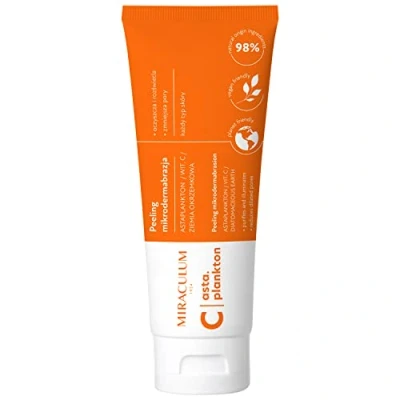 Abbildung von Miraculum, Peeling Mirodermabrasion Asta.Plankton C, abgestorbene Haut, Entsperrt Poren, 98% natürlicher Inhaltsstoffe, Umweltfreundlich, Vegan, 100ml