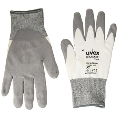 Abbildung von uvex Arbeitshandschuhe phynomic FOAM 8 weiß, grau