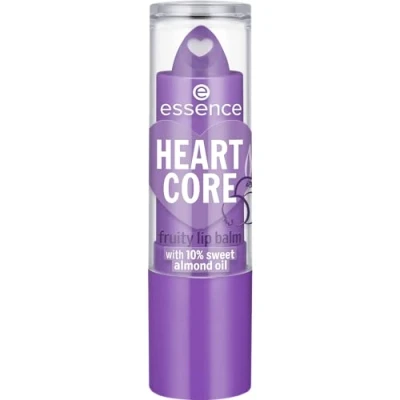 Abbildung von essence HEART CORE fruity lip balm, Nr. 06, Violett, glättend, pflegend, mit Ölen, natürlich, glänzend, vegan, ohne Konservierungsstoffe, Parabene, Mikroplastikpartikel, 1er Pack (3g)