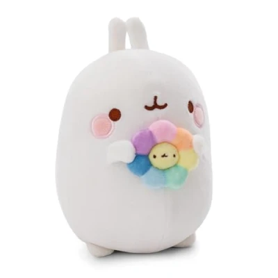Abbildung von Nici Kuscheltier Molang mit Regenbogenblume, 24 cm, in Geschenkverpackung