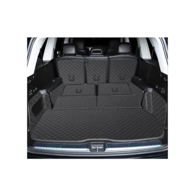 Abbildung von Kofferraum Schutzmatte Für Mercedes Benz GLS 400d 2020 2021 2022 2023 2024 X167 6/7 Sitze Custom Car Stamm Matten Auto Boot Teppiche Cargo Liner Kofferraumwanne(Black Black,7 Seats)