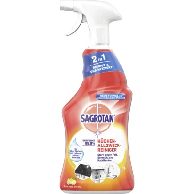 Abbildung von SAGROTAN Küchen Allzweck Reiniger Spritzige Zitrone, 750 ml