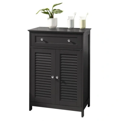 Abbildung von SoBuy Badkommode FRG238, mit Einer Schublade und Türen, Kommode Badschrank Sideboard