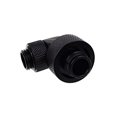 Abbildung von Alphacool 17242 Eiszapfen 19/13mm Anschraubtülle 90 drehbar G1/4 Deep Black Wasserkühlung Anschlüsse