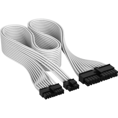 Abbildung von Corsair Einzeln ummanteltes ATX 24 Pin PSU Kabel Typ 5, Weiß