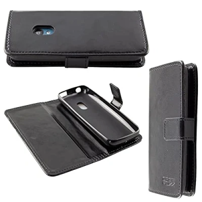 Abbildung von caseroxx Handy Hülle Tasche kompatibel mit Nokia 125/150 (2020) Bookstyle Case Wallet in schwarz