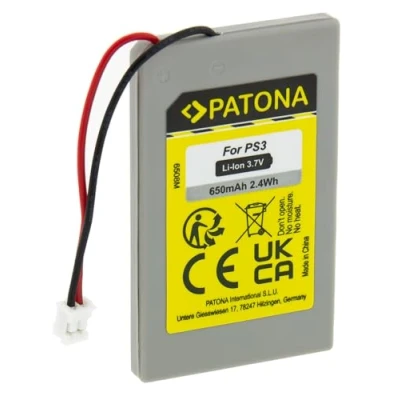 Abbildung von PATONA Akku Ersatz für Sony LIP1359, LIP1859, LIP1472 Batterie Kompatibel mit Playstation 3 CECHZC2E, Sixaxis Controller, PS3 Wireless Controller